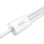 Кабель Baseus USB Cable to Micro USB/Lightning/Type-C Superior Series Fast Charging Data 3.5A 1m White (P10320105221-00): Тип USB Cable - Lightning/microUSB/USB-C
