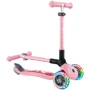 Самокат GLOBBER серии JUNIOR FOLDABLE LIGHTS пастельно-розовый с цветами (433-210) фото 7
