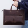 INCARNE Handmade Leather Bag-cover Brave Brown for MacBook Air 15" M3 | M2 (2024 | 2023): Тип аксессуара сумка