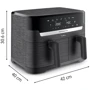 Фритюрница Moulinex Dual Easy Fry EZ901H20: Материал корпуса металл / пластик