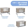 Детская кроватка Chicco 3 в 1 Next2Me Forever, цв.02 (79650.02): Материал пластик