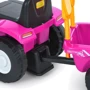 Дитячий електромобіль-каталка 2в1 Bambi Трактор з рожевим причепом (M 6153B-8)