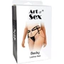 Кожаный пояс декорированный цепочками Art of Sex - Becky, XS-M