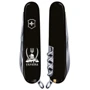 Мультитул Victorinox Huntsman Ukraine 91мм/15 функций/черный /Козак с саблями (1.3713.3_T1110u)