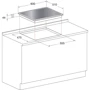 Варильна поверхня газова Hotpoint-Ariston TQG 641/HA(DS): Розташування панелі спереду з боків