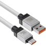 Кабель Baseus USB Cable to USB-C CoolPlay Series Fast Charging 100W 2m White (CAKW000702) фото 5