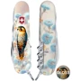 Мультитул Victorinox HUNTSMAN UKRAINE Шляхетний Сокіл (Vx13713.7_T3260pw): Кількість функцій 15