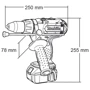 Шуруповерт аккумуляторный Makita BHP441RFE: Тип инструмента ударный
