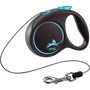 Поводок-рулетка Flexi Black Design XS до 8 кг 3 м блакитний (4000498033234)