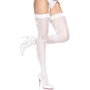 Чулки-сетка со швом Leg Avenue Butterfly back seam thigh highs One size White
