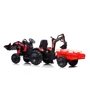 Детский электромобиль Bambi Racer трактор с прицепом, красный (M 4847EBLR-3(24V)): Материал корпуса пластик