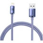 Кабель Baseus USB Cable to Lightning Crystal Shine Series 2.4A 1.2m Purple (CAJY000005): Тип USB Cable - Lightning