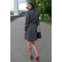 Платье FLFashion Хоо ХПХ 3257 44 графитовое повседневное до середины бедра: Состав Лен