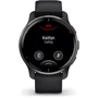 Смарт-часы Garmin Venu 2 Plus Slate Stainless Steel Bezel with Black Case and Silicone Band (010-02496-11): Цвет ремешка черный