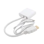 Адаптер ExtraDigital Adapter HDMI to VGA 0.15m White (KBH1645): Інтерфейс підключення HDMI