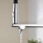 Смеситель для кухни Lefton Copper Kitchen Single-Hole Rotatable Faucet with Water Filter-KF2208 Chrome: Материал Латунь