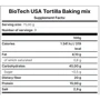 Смесь для выпекания тортилья BiotechUSA Tortilla Baking mix 600 g: Вес 600 г
