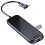 Адаптер Baseus Adapter USB-C to 3xUSB3.0+HDMI+RJ45+USB-C Dark Grey (CAHUB-DZ0G): Колір серый