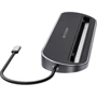Адаптер BlitzWolf Adapter USB-C to 2xUSB-C+4xUSB+HDMI+VGA+RJ45+3.5mm+SD/TF Black (BW-TH9): Цвет черный