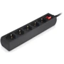 Сетевой фильтр REAL-EL RS-Protect M 5m, black (EL122300030): Тип подключения фильтра Евровилка