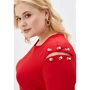 Платье Luzana Орфея 48-50 красное повседневное до середины бедра: Длина рукава Короткий