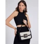 Женская сумка через плечо Guess Hensely Cnvrtble Shoulder Bag черно-белая (HWHS8113210-BML): Тип Сумки