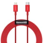 Кабель Baseus Cable USB-C to Lightning Superior Series PD 20W 2m Red (CATLYS-C09)