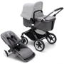 Универсальная коляска 2 в 1 Bugaboo Fox 3 без капюшона (Graphite/Grey Melange)