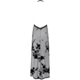 Платье Noir Handmade F312 Divinity long flocked mesh dress with open back Вlack, S
