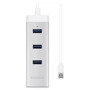 Адаптер Macally Adapter USB 3.0 to Ethernet + 3xUSB 3.0 (U3HUBGBA): Інтерфейс підключення USB 3.0