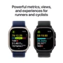 Apple Watch Ultra 2 2024 GPS + Cellular 49mm Natural Titanium Case з Tan Alpine Loop - Small (MX4E3UL/A): Екран OLED LTPO2 (яркость до 3000 нит) с технологиями Always-On Retina / 410х502 пикселей