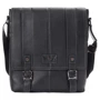 Мужская сумка почтальонка Giorgio Ferretti черная (SHIGF1458-black)
