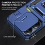 Чохол для телефона Mobile Case Camshield Army Ring Navy для Xiaomi Redmi 13C / Poco C65: Колір синий