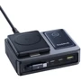 Док-станция Baseus Charging Station 2xUSB-C+USB Retractable-C Wireless Charging 140W Black (P10170902123-00) фото 4