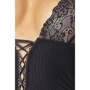 Боди со шнуровкой Passion ZOJA BODY black 4XL/5XL