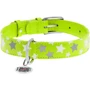 Нашийник Collar Glamour з візерунком Зірочка Світиться з QR паспортом 38-49 см 25 мм салатовий (4823089301365): Колір зелений