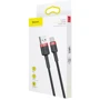 Кабель Baseus USB Cable to USB-C Cafule 3A 1m Black/Red (CATKLF-B91): Довжина 1 м