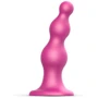 Насадка для страпона Strap-On-Me Dildo Plug Beads Framboise Metallic XL