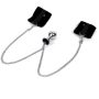 Наручники с металлической анальной пробкой Art of Sex Handcuffs with Metal Anal Plug size M Black