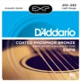 Струна для гітар Струны D`ADDARIO EXP16 EXP PHOSPHOR BRONZE LIGHT 12-53
