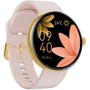 Смарт-часы Forever Forevive 5 SB-365 Gold + ремешок: Особенности Компас, Функция звонка, Калькулятор, Влагозащищенные, Динамик (громкая связь), Встроенный микрофон, Металлический корпус