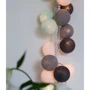 Гирлянда Cotton ball lights на 10 шаров 2,7м, Aqua-Grey: Длина, м 2.7