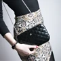 Женский клатч Ogon Designs Quilted ledy bag черный (QLB_Black): Фактура Стеганая, Матовая