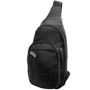 Чоловіча сумка-слінг DNK Leather чорна (DNK Joker 4 bag-1)