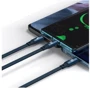 Кабель Baseus Cable USB-C to Micro USB/Lightning/Type-C Bright Mirror 2 Series 100W 1.1m Blue (CAMJ010203): Тип USB-C - Lightning/microUSB/USB-C