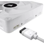 Кулер Corsair iCUE Link QX120 RGB PWM White (CO-9051005-WW): Регулировка оборотов широтно-импульсная модуляция (PWM)