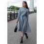 Платье FLFashion Плутос ХПП 3214 52 серое повседневное удлиненное миди