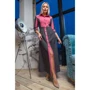 Платье FLFashion Френсис УПФ 3004 44 темно-серое повседневное удлиненное миди: Длина рукава Рукав 3/4