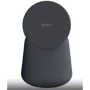 Зарядное устройство Belkin Wireless Charger Base Station MagSafe 15W Charcoal Mass (WIZ020VFH36) for iPhone 16 I 15 I 14 I 13 I 12 series and Apple Watch: Количество USB-портов нет