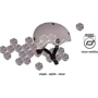 Шлем детский Scoot and Ride Коричневый с фонариком 45-51см (SR-181206-BROWNLINES) фото 7